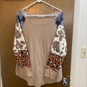 Adreamly Beige Waffle Knit Top
